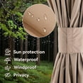 Covered Outdoor Gazebo Curtain Replacement Universal 4-Panel Sidewalls 11' x 13', Outdoor Gazebo Privacy Curtains with Zipper (Curtain Only)