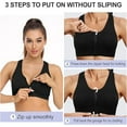 WQD 2 Pack Yoga Sports Bras for Women High Impact Padded Wirefree Seamless Support for Yoga Running Training Gym Workouts