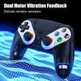 LED Wireless Controller for PS5, Compatible with PS5 Pro/Slim/PC, Dual Vibration, Marco/Turbo Function, 3.5mm Audio Jack, 6-Axis Motion Contro Gamepad with Speaker