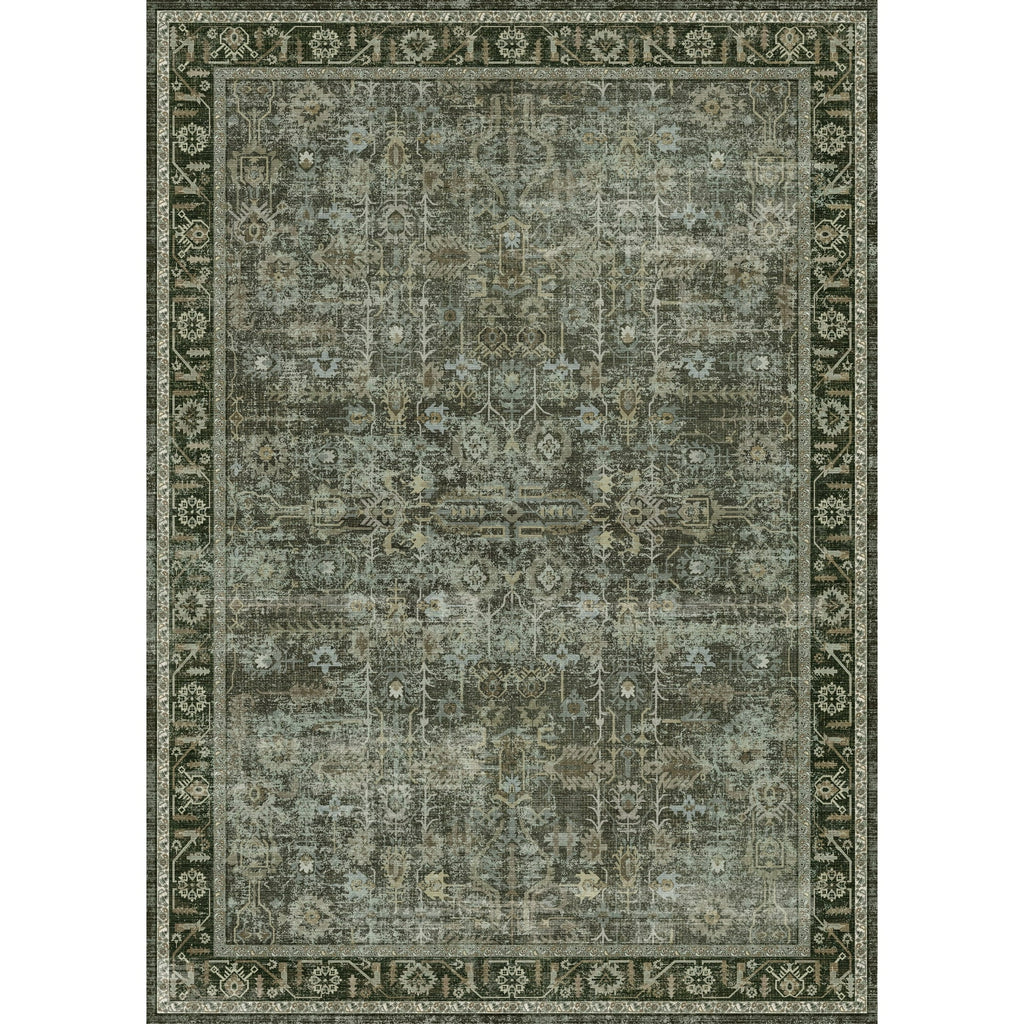 WIPONKEN 5x7 Area Rugs for Living Room Bedroom Dining Room Office Farmhouse, Machine Washable Non Slip Vintange Persia Rug