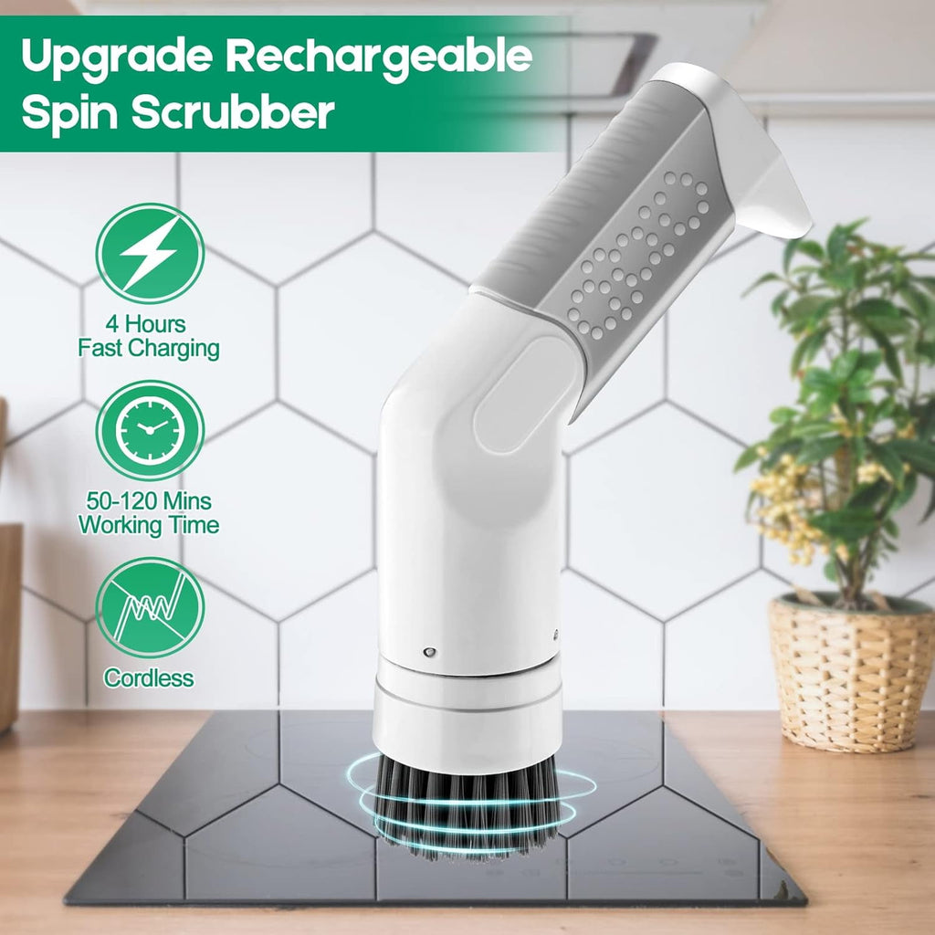 EvoFine Waterproof Rechargeable Electronics Cleaning Brush, White, New, 1 Total Count, 1 Pack