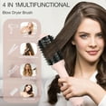 Hair Dryer Brush, Jungle Wave 3 in 1 Blow Dryer Brush and Styler Volumizer, Ceramic Hot Air Brush for All Hair Types, Gift for Women, Pink